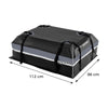 Car Rooftop Cargo Carrier Waterproof Heavy-Duty PVC Roof Bag Storage Bag-Grey-M