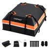 Car Rooftop Cargo Carrier Waterproof Heavy-Duty PVC Roof Bag Storage Bag-Orange-M