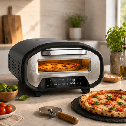 HOMCOM Electric Pizza Oven in Grey