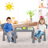 Children's Multi Activity Table and Chair Set-Grey