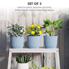 Outsunny Set of Three √ê¬§22cm Planters - Blue