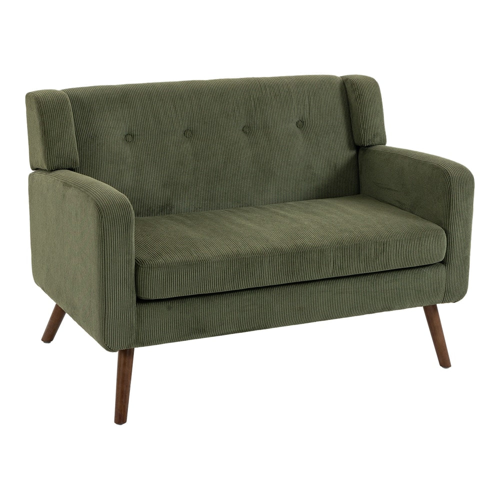 HOMCOM 2 Seater Sofa in Dark Green