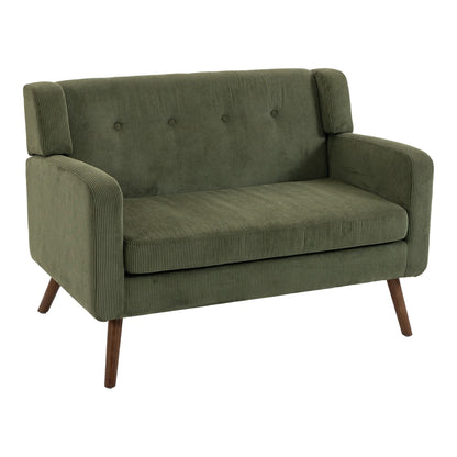 HOMCOM 2 Seater Sofa in Dark Green