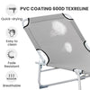 Outsunny Reclining Sun Lounger Chair Folding Camping Bed with 4-Position Adjustable Backrest, Grey