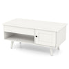 Lift Top Coffee Table with Storage Living Room Table with Hidden Compartment-White