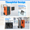 73 L/Day Commercial Dehumidifier with Drain Hose and Timer-Orange