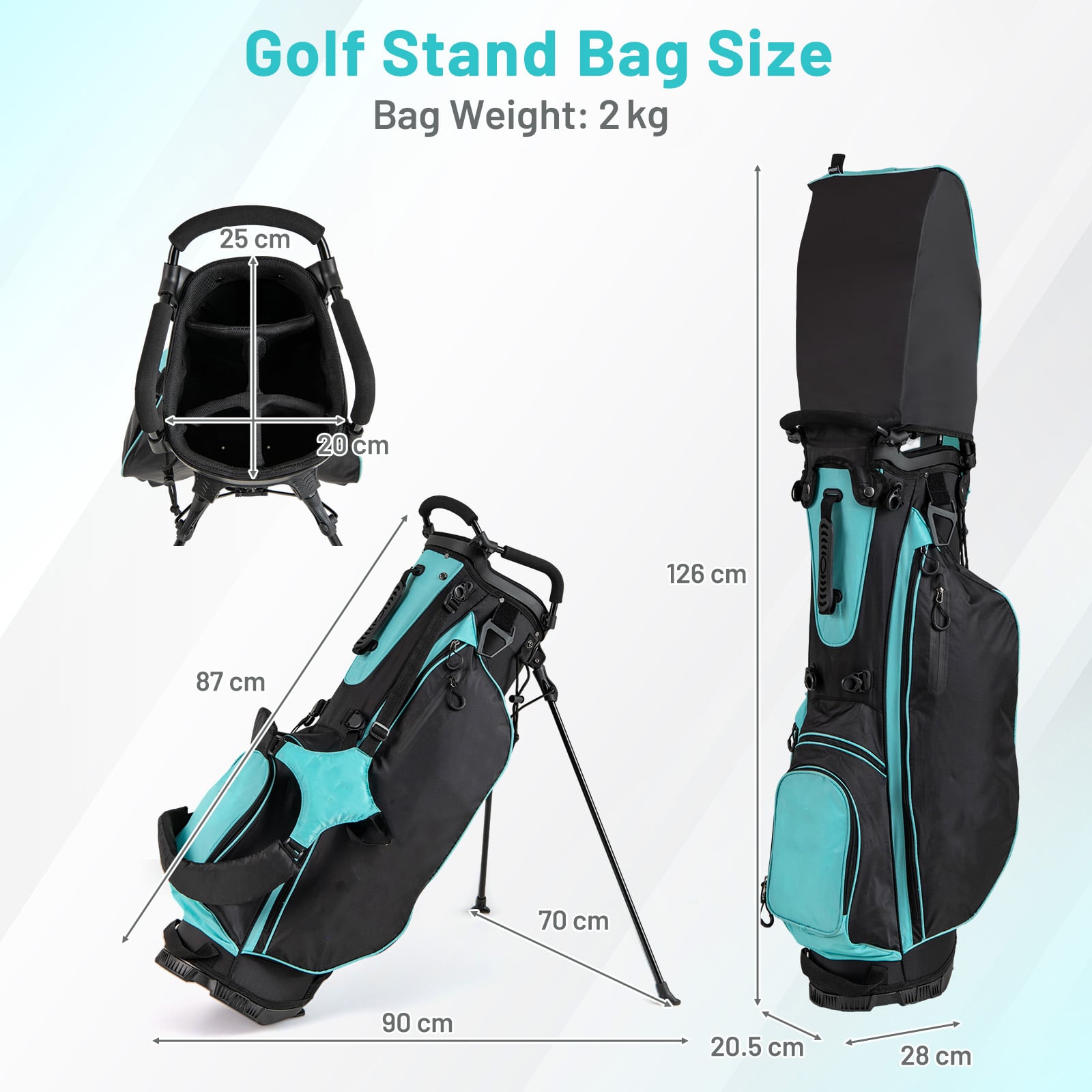 Women's Complete Golf Clubs and Bag Set Right Handed-Green