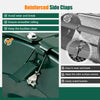 Compost Spreader 61cm Peat Moss Spreader Roller with Height-adjustable T-shape Handle-Green