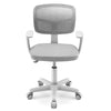 Kids Height-Adjustable Swivel Computer Desk Chair with Lumbar Support-Grey