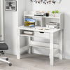Computer Desk with Power Outlets and USB Port and Type-C-White