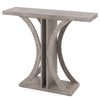 Console Table 100 cm Rectangular Entryway Table with Geometric Frame-Grey