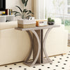 Console Table 100 cm Rectangular Entryway Table with Geometric Frame-Grey