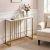 Console Table with Charging Station and Power Outlets for Hallway-White