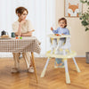 16-in-1 Convertible Baby High Chair with Removable Tray and 5-Point Harness-Beige