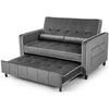 3-in-1 Convertible Sleeper Sofa Bed Pull Out Couch Bed-Grey
