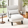 Convertible Sofa Bed 4-in-1 with 6-Position Adjustable Backrest-Beige