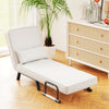 Convertible Sofa Bed 4-in-1 with 6-Position Adjustable Backrest-Beige