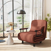 3-in-1 Convertible Sofa Bed with 5-Position Adjustable Backrest-Brown