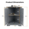 Corner Storage Cabinet Display Unit-Grey
