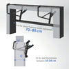 SPORTNOW Pull-Up Bar, No-Drilling Chin-Up Bar, Push-Up Stand with Resistance Bands, Padded Handles for Home Gym Exercise, Blue