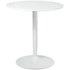 HOMCOM 75H x â70cm Two-Person Minimalistic Dining Table - White