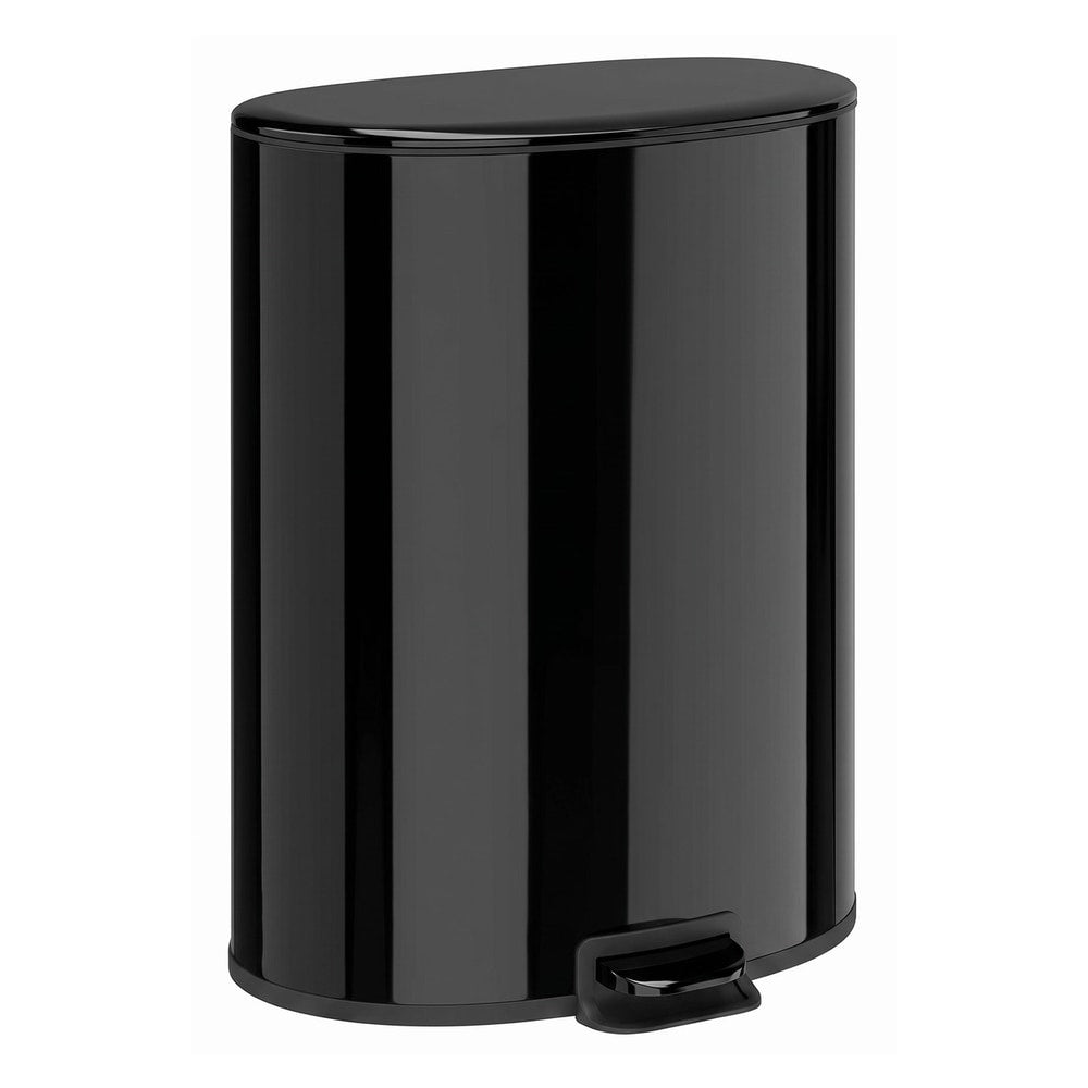HOMCOM 50L Kitchen Pedal Bin, Rubbish Bin with Soft-Close and Stay-Open Lid, Removable Inner Bucket, Black