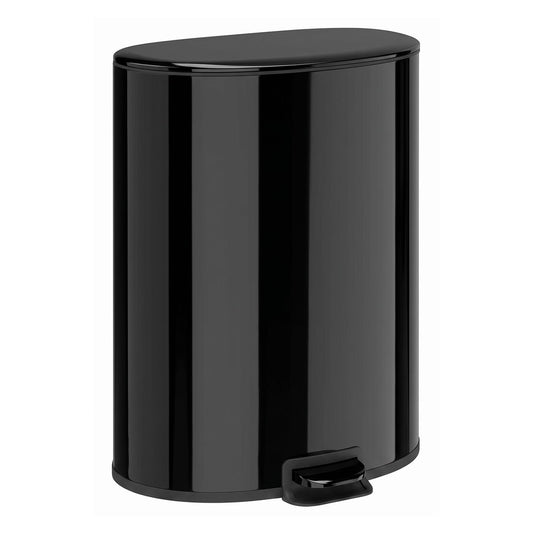 HOMCOM 50L Kitchen Pedal Bin, Rubbish Bin with Soft-Close and Stay-Open Lid, Removable Inner Bucket, Black