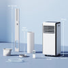 HOMCOM Portable Air Conditioner 9000 BTU, 4-in-1 Air Conditioning Unit with Cooling, Dehumidifier, Fan, Sleep Mode, White