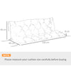Outsunny Three-Seater Bench Cushion - Light Grey