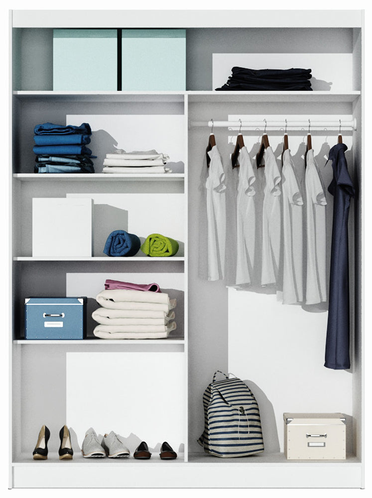 Dakota Mirrored Sliding Door Wardrobe 160cm (DAKOTA-160)