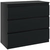 HOMCOM Chest of Three Drawers - Black