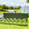 Outsunny 6 Seater Folding Camping Chair with Cup Holder & Carry Bag - Green
