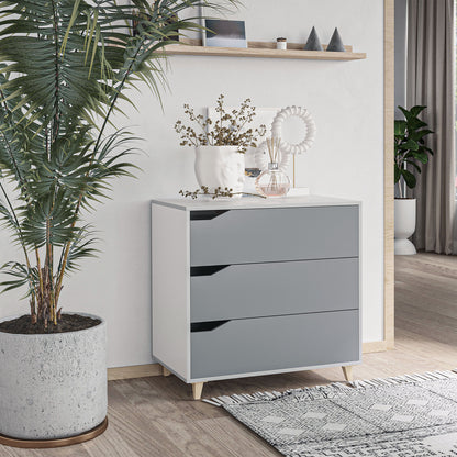 HOMCOM Drawer Chest in Grey