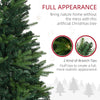 HOMCOM 1.2m 4ft Christmas Tree Entrance D√É¬©cor 750 Tips Xmas Pre-lit Tree 80 LED with Vase Base