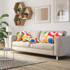 Soft Velvet Covered Decorative Throw Pillow Set of 4-Colourful