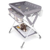 Diaper Changing Station with 3 Position Adjustable Level and 4 Universal Wheels-Grey