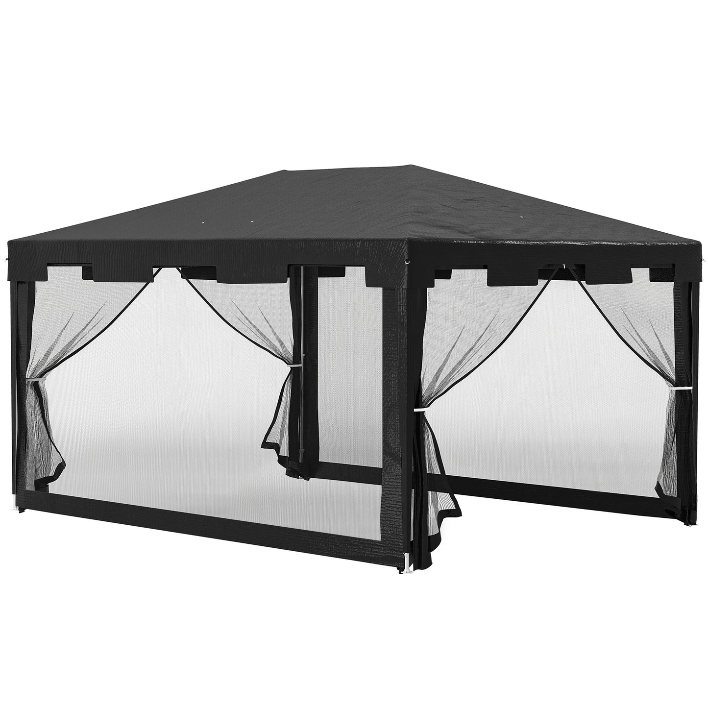 خيمة حفلات وأعراس من أوتساني 4 × 3 متر، مظلة خارجية مقاومة للماء من البولي إيثيلين مع لوح