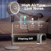 HOMCOM 20 dB Silent Standing Fan for Bedroom, 44