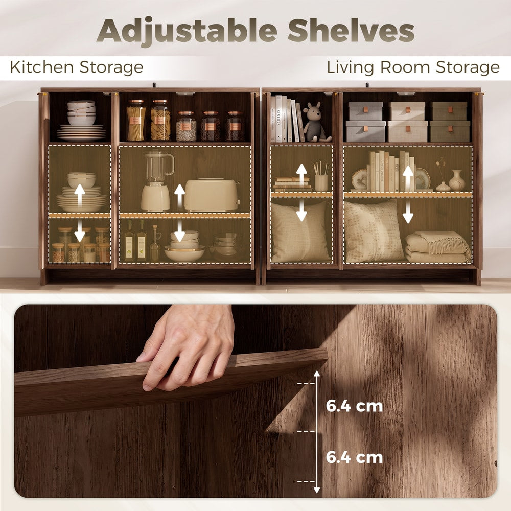 HOMCOM Sideboard Cabinet in Brown