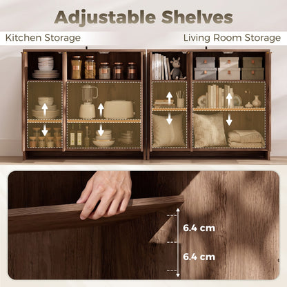 HOMCOM Sideboard Cabinet in Brown