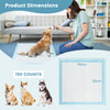 Dog and Puppy Pee Pads 76 x 76 cm(150 Counts) 6-Layer Leak-Proof Pet Pads-Blue