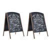 Double Sided A Frame- ChalkBoard Sign Set of 2