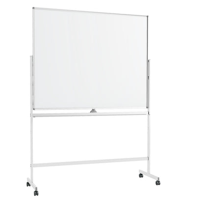 Double-Sided Magnetic Dry Erase Board with Stand-White