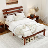 Double/King Size Bed Frame with Retro Headboard and Under-Bed Storage Space-Double Size