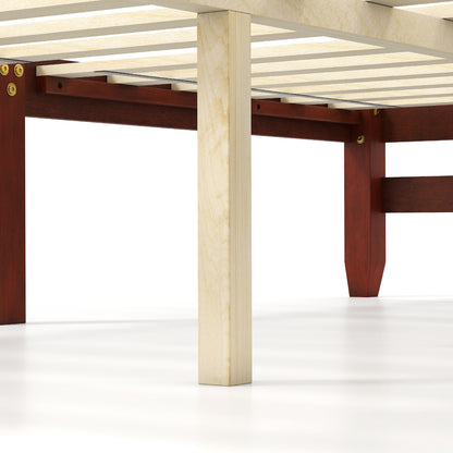 Double/King Size Bed Frame with Retro Headboard and Under-Bed Storage Space-Double Size