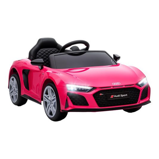 AIYAPLAY Licensed Audi R8 Spyder 12V Electric Car in Pink