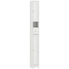 HOMCOM 185 cm Tall Bathroom Cabinet with Arched Doors - White