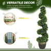 HOMCOM Set of Two 115cm Artificial Lavender Trees