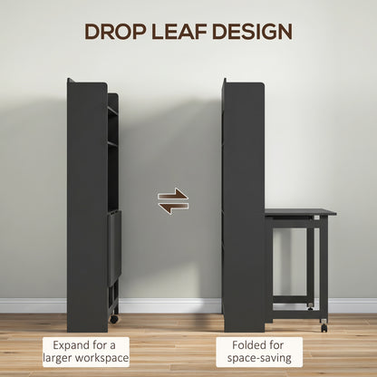 HOMCOM Foldable Desktop in Black