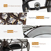 Caged Crystal Ceiling Fan Light with 6 Gear Speeds and 3 Fan Blades-Coffee